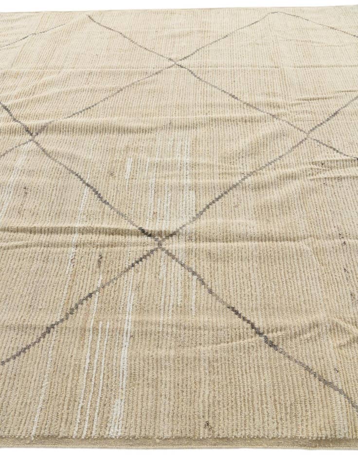 Detail image of 8' 1 x 10' 1  Hand Knotted Moroccan Wool Rug