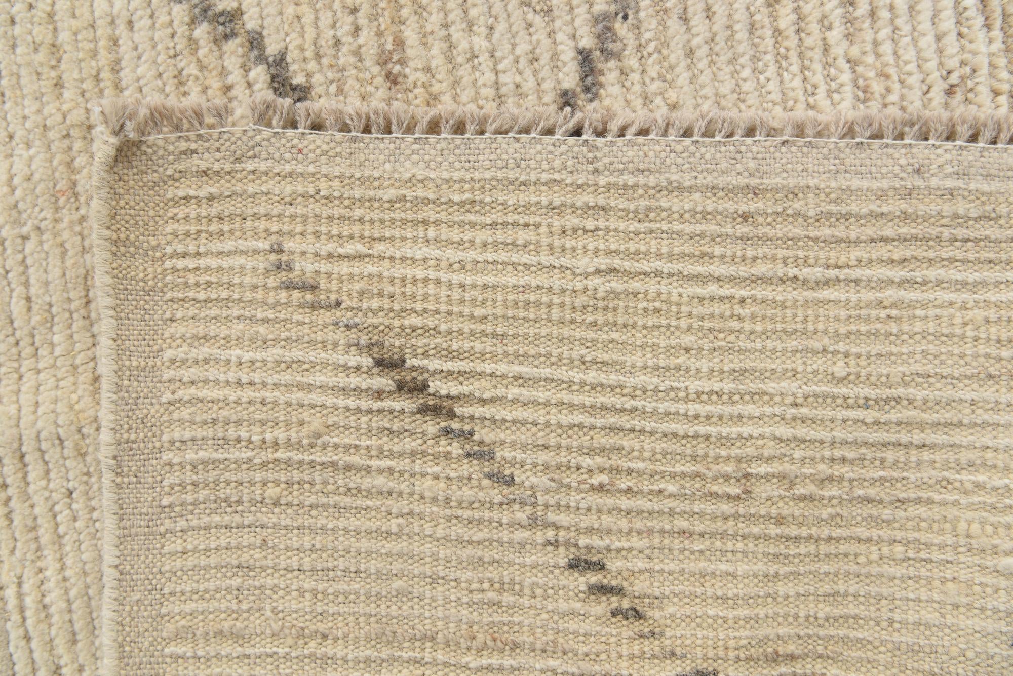8' 1 x 10' 1 Hand Knotted Moroccan Wool Rug