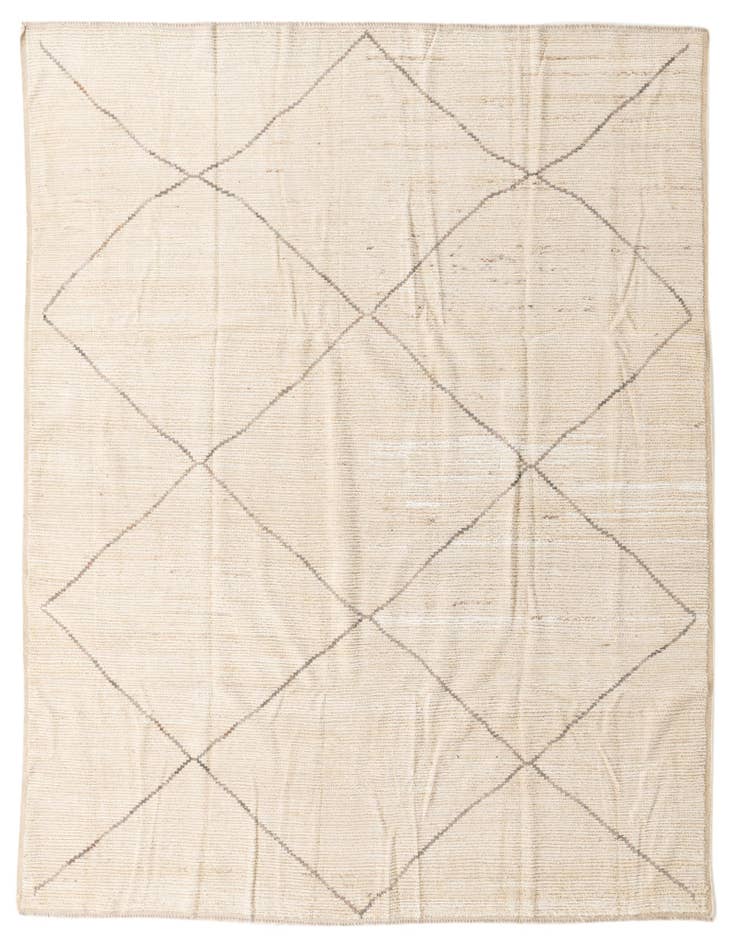 Detail image of 8' 1 x 10' 1 Hand Knotted Moroccan Wool Rug