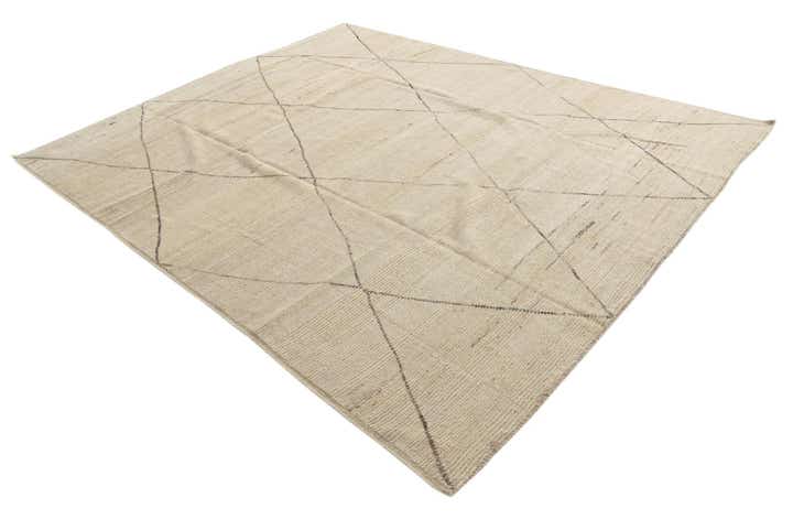 8' 5 x 10' 3 Hand Knotted Moroccan Wool Rug