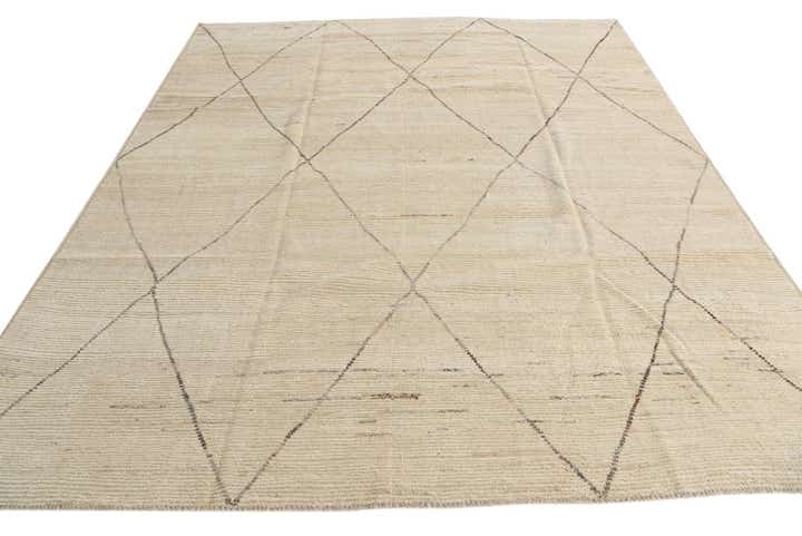 8' 5 x 10' 3 Hand Knotted Moroccan Wool Rug