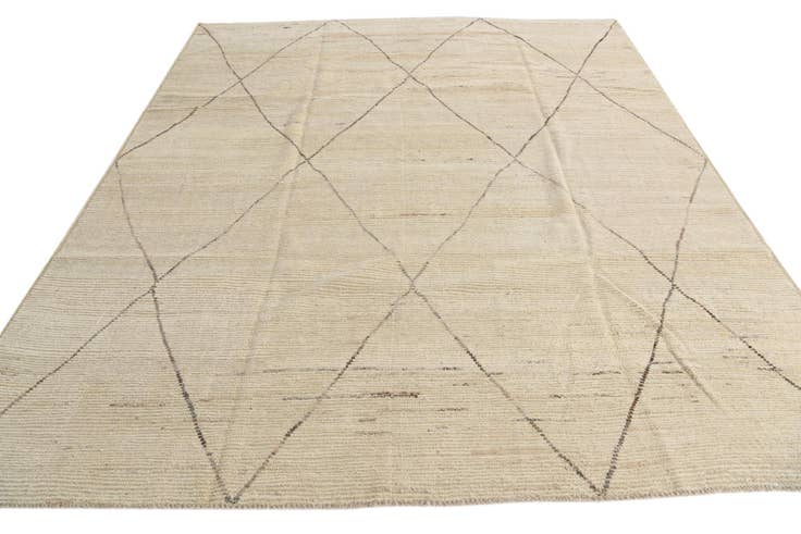 Detail image of 8' 5 x 10' 3 Hand Knotted Moroccan Wool Rug