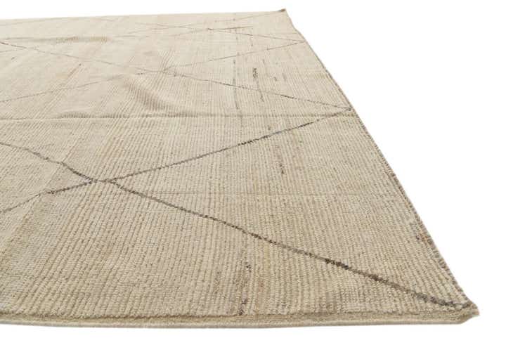 8' 5 x 10' 3 Hand Knotted Moroccan Wool Rug