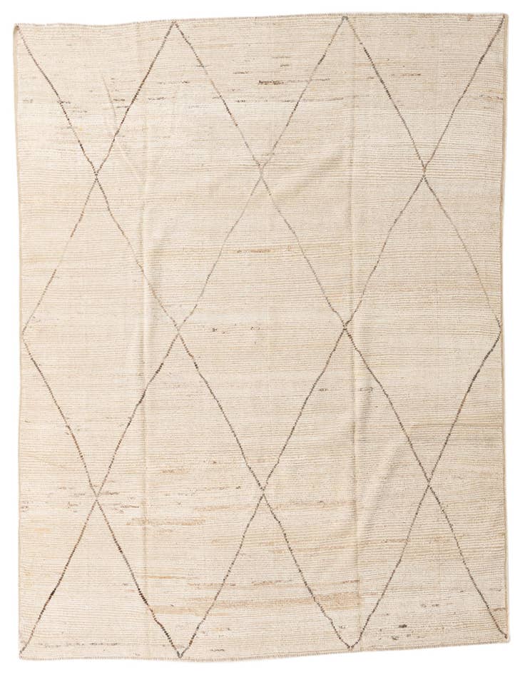 Detail image of 8' 5 x 10' 3 Hand Knotted Moroccan Wool Rug