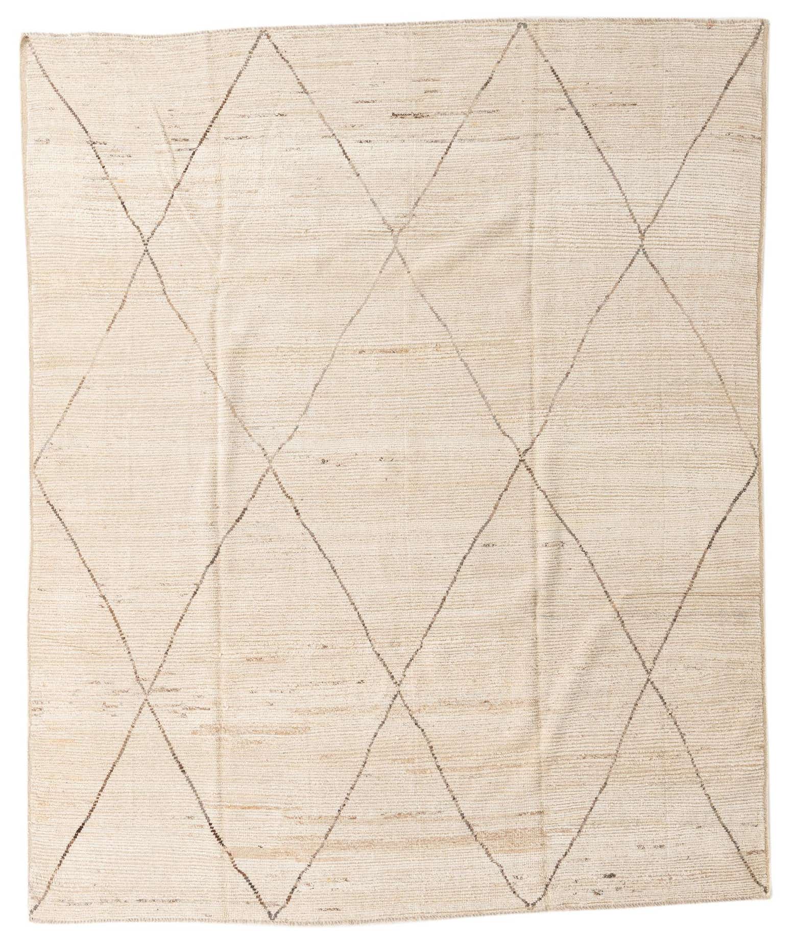 8' 5 x 10' 3 Hand Knotted Moroccan Wool Rug