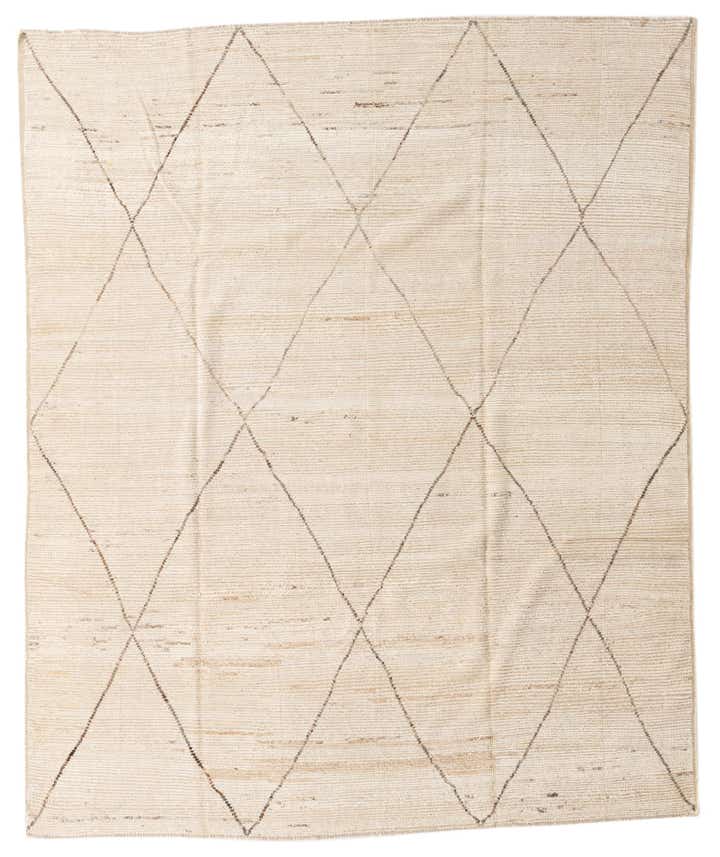8' 5 x 10' 3 Hand Knotted Moroccan Wool Rug