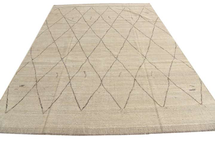 7' 9 x 10' 7 Hand Knotted Moroccan Wool Rug