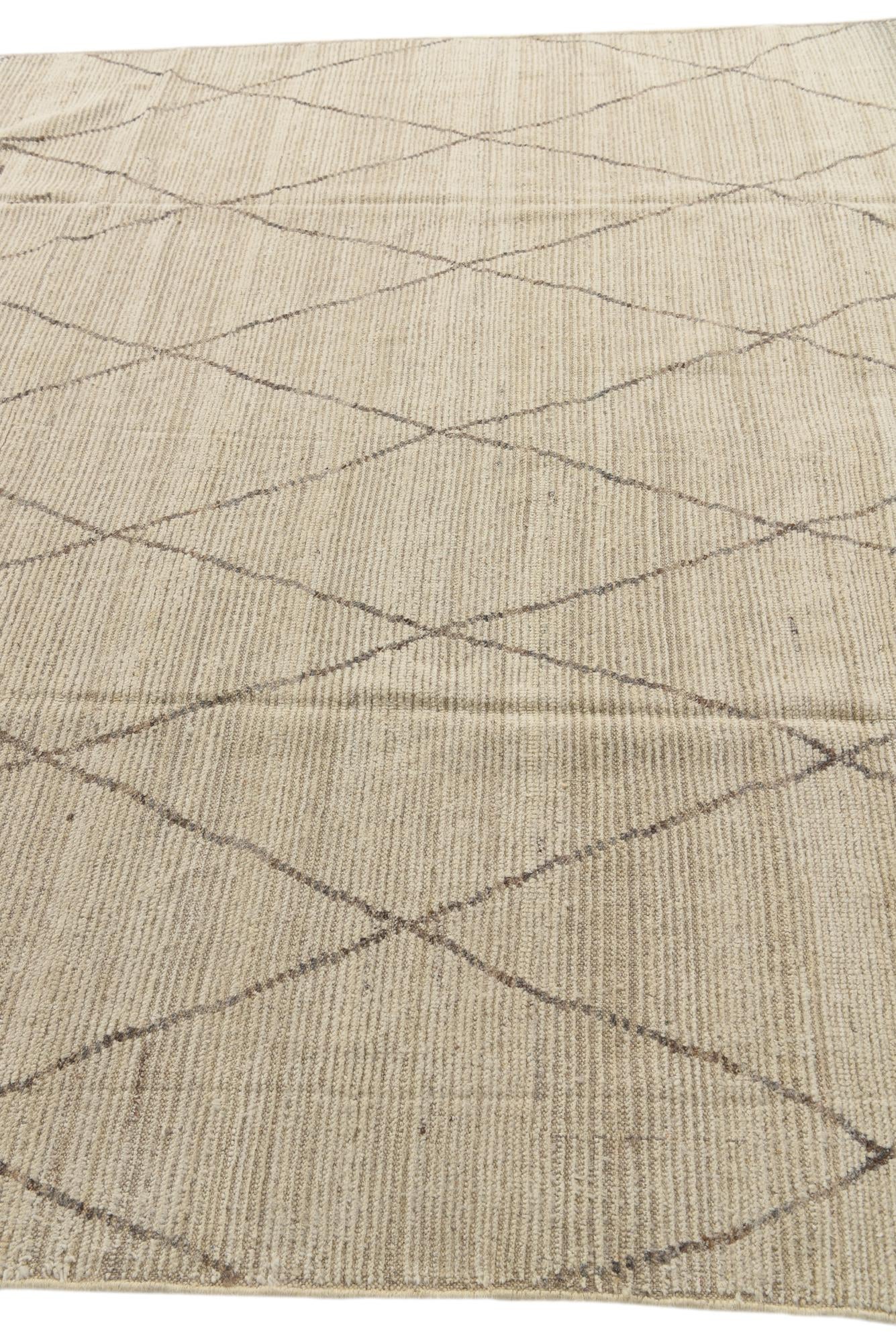 7' 9 x 10' 7 Hand Knotted Moroccan Wool Rug