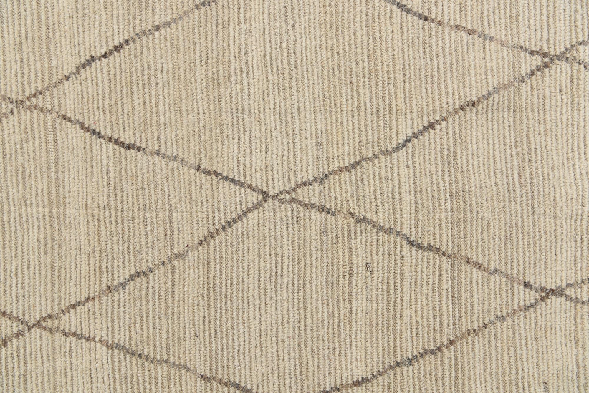 7' 9 x 10' 7 Hand Knotted Moroccan Wool Rug