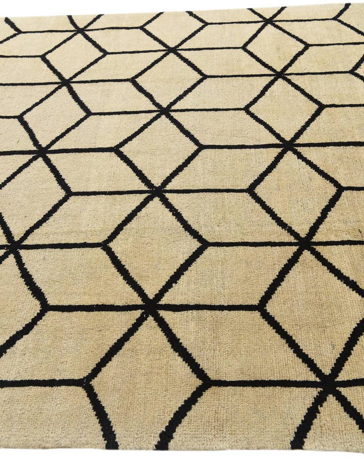 Detail image of 6' 2 x 10' 5  Hand Knotted Moroccan Wool Rug
