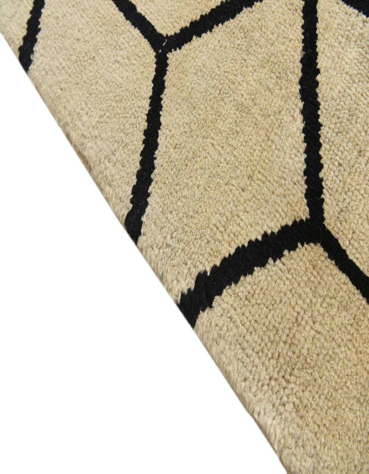 Detail image of 6' 2 x 10' 5  Hand Knotted Moroccan Wool Rug