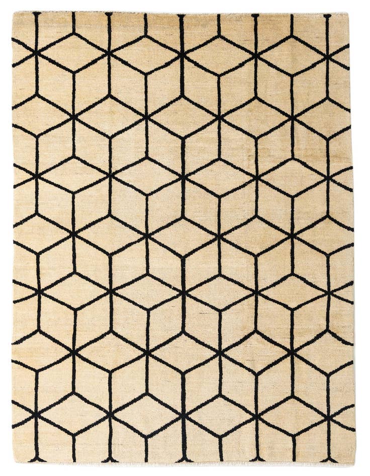 Detail image of 6' 2 x 10' 5 Hand Knotted Moroccan Wool Rug