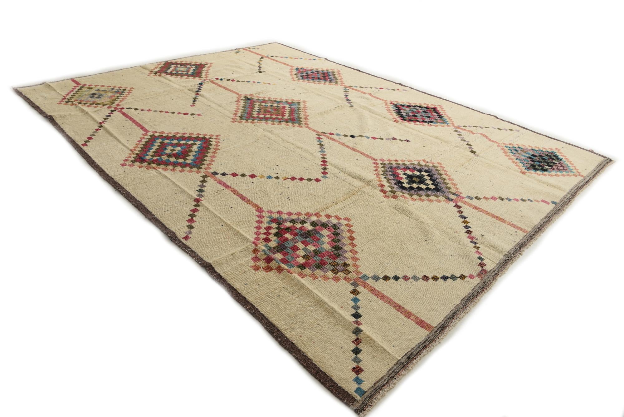 11' 10 x 15' 5 Hand Knotted Moroccan Wool Rug