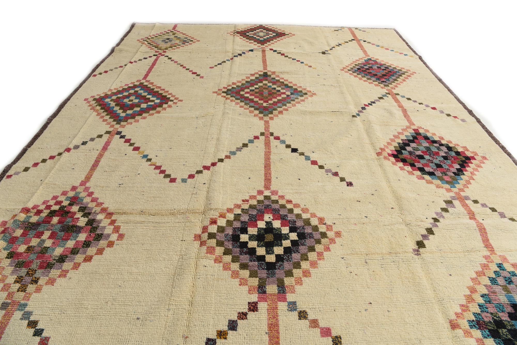 11' 10 x 15' 5 Hand Knotted Moroccan Wool Rug
