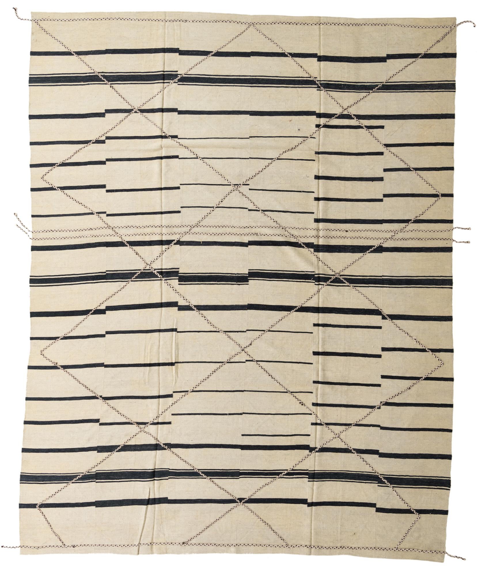 10' x 12' 10 Hand Knotted Moroccan Wool Rug