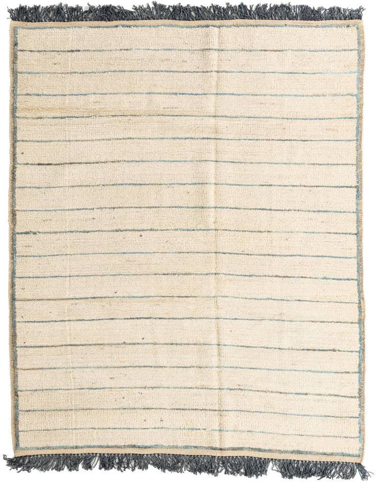 Detail image of 6' 4 x 9' 1 Hand Knotted Moroccan Wool Rug