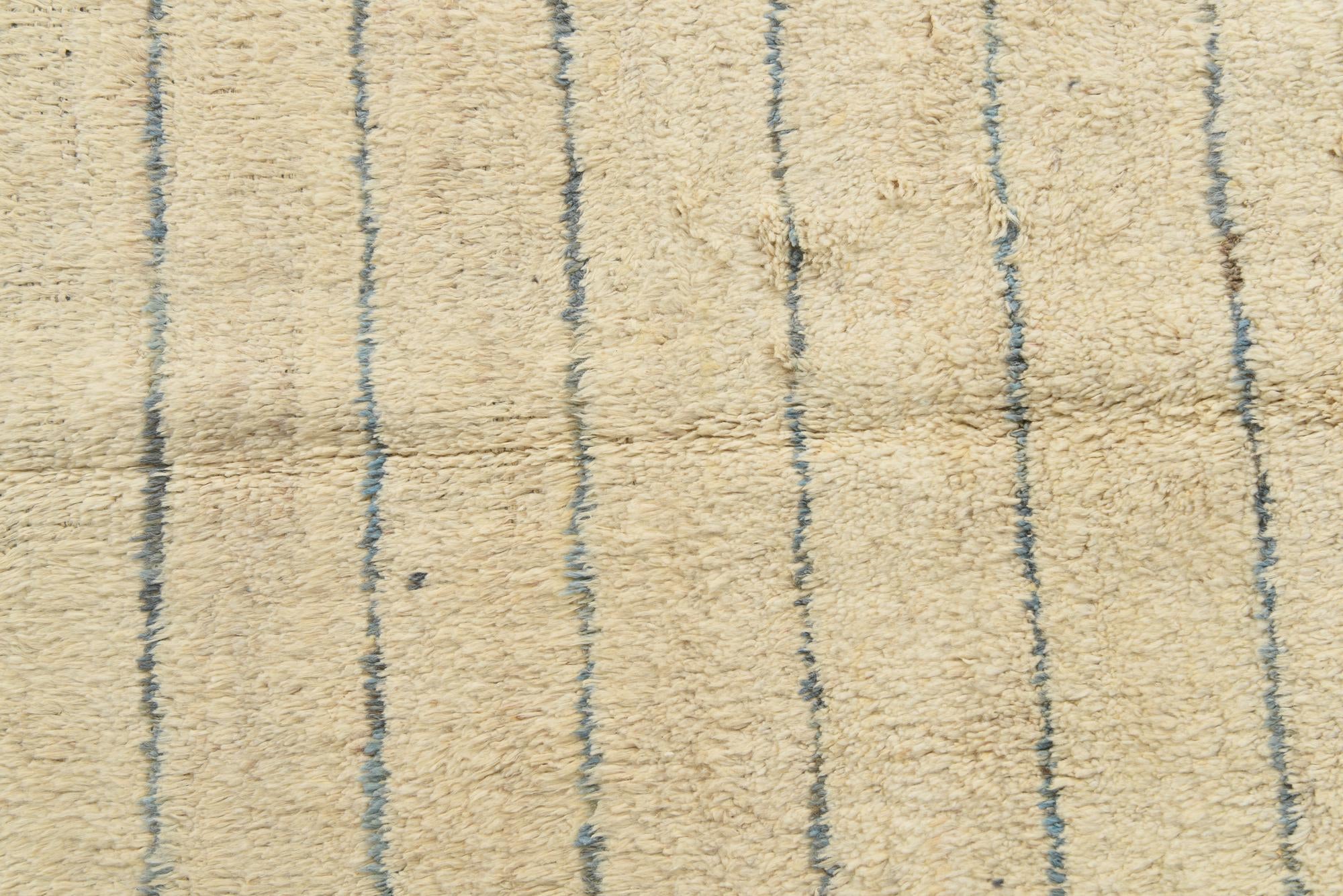 5' 1 x 7' 5 Hand Knotted Moroccan Wool Rug