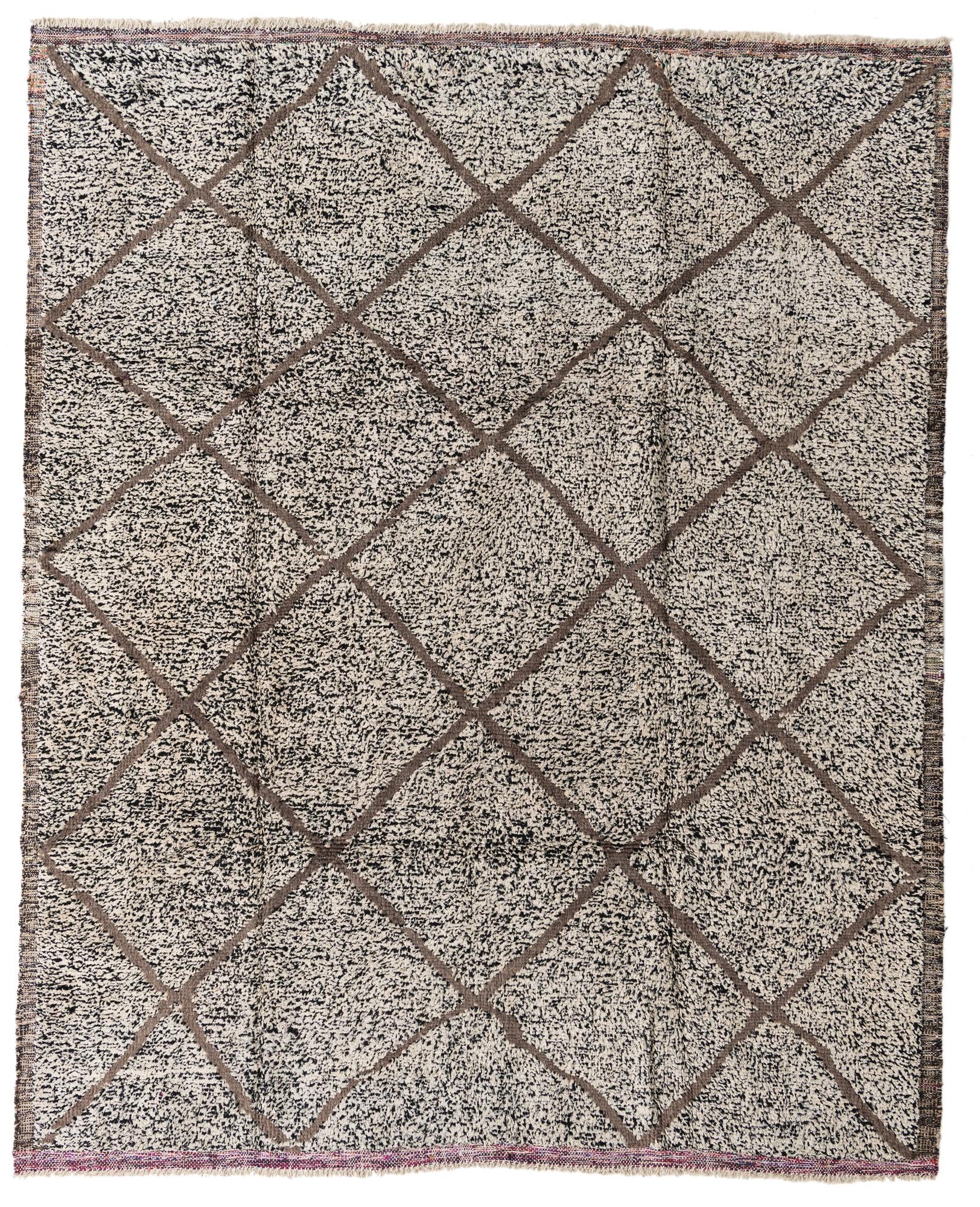 8' 5 x 10' 2 Hand Knotted Moroccan Wool Rug