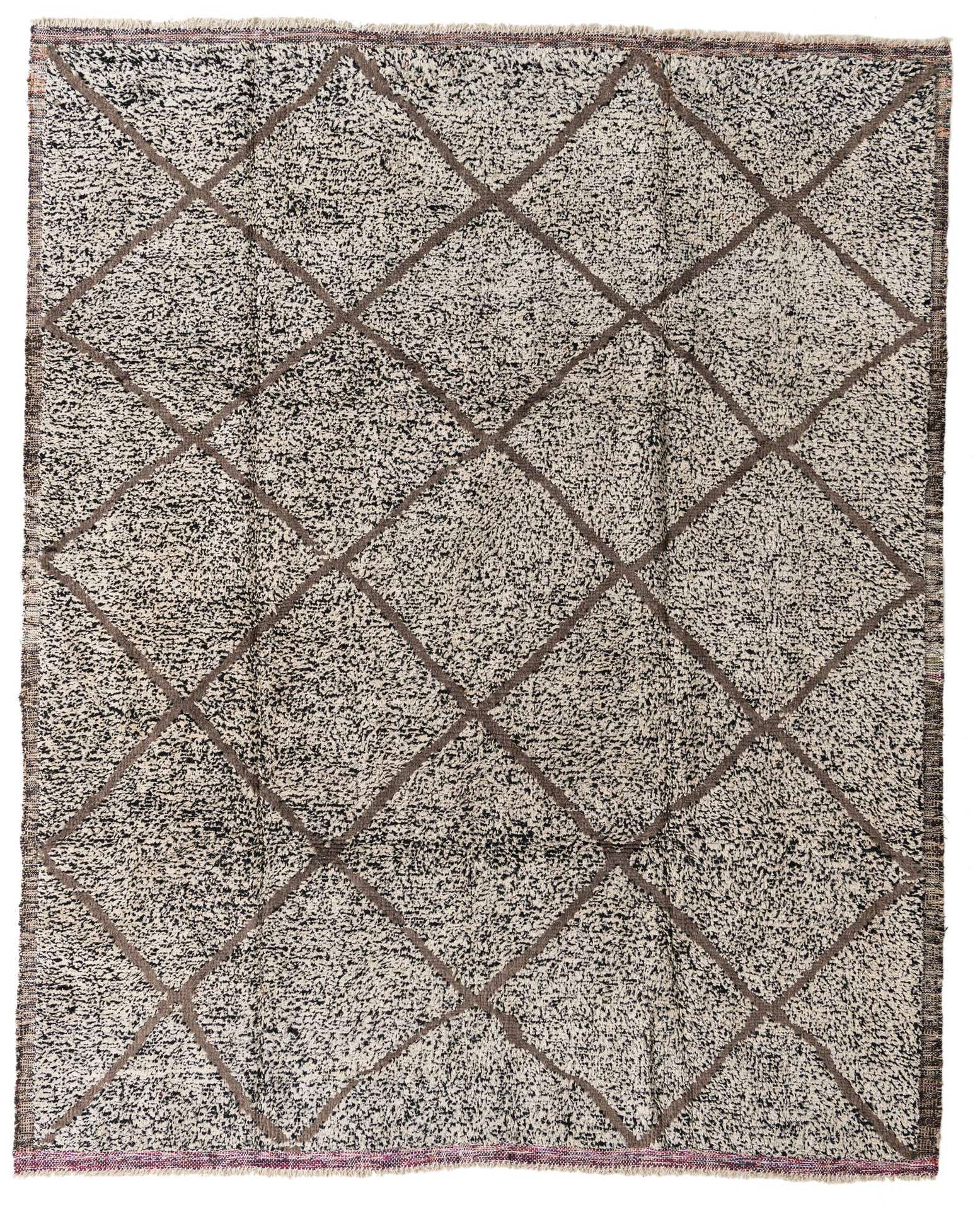 8' 5 x 10' 2 Hand Knotted Moroccan Wool Rug