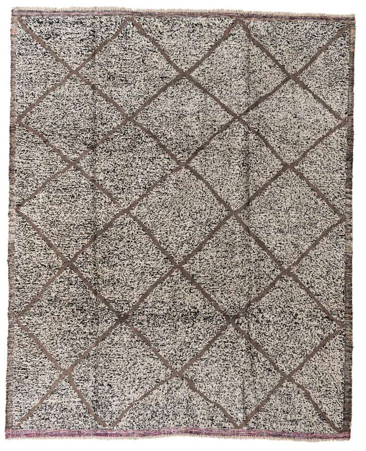 8' 5 x 10' 2 Hand Knotted Moroccan Wool Rug