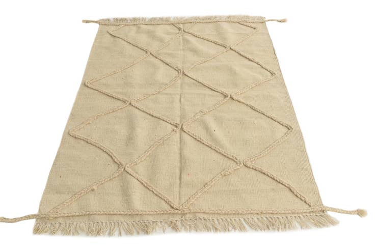 Detail image of 3' 6 x 5' Hand Woven Moroccan Wool Rug