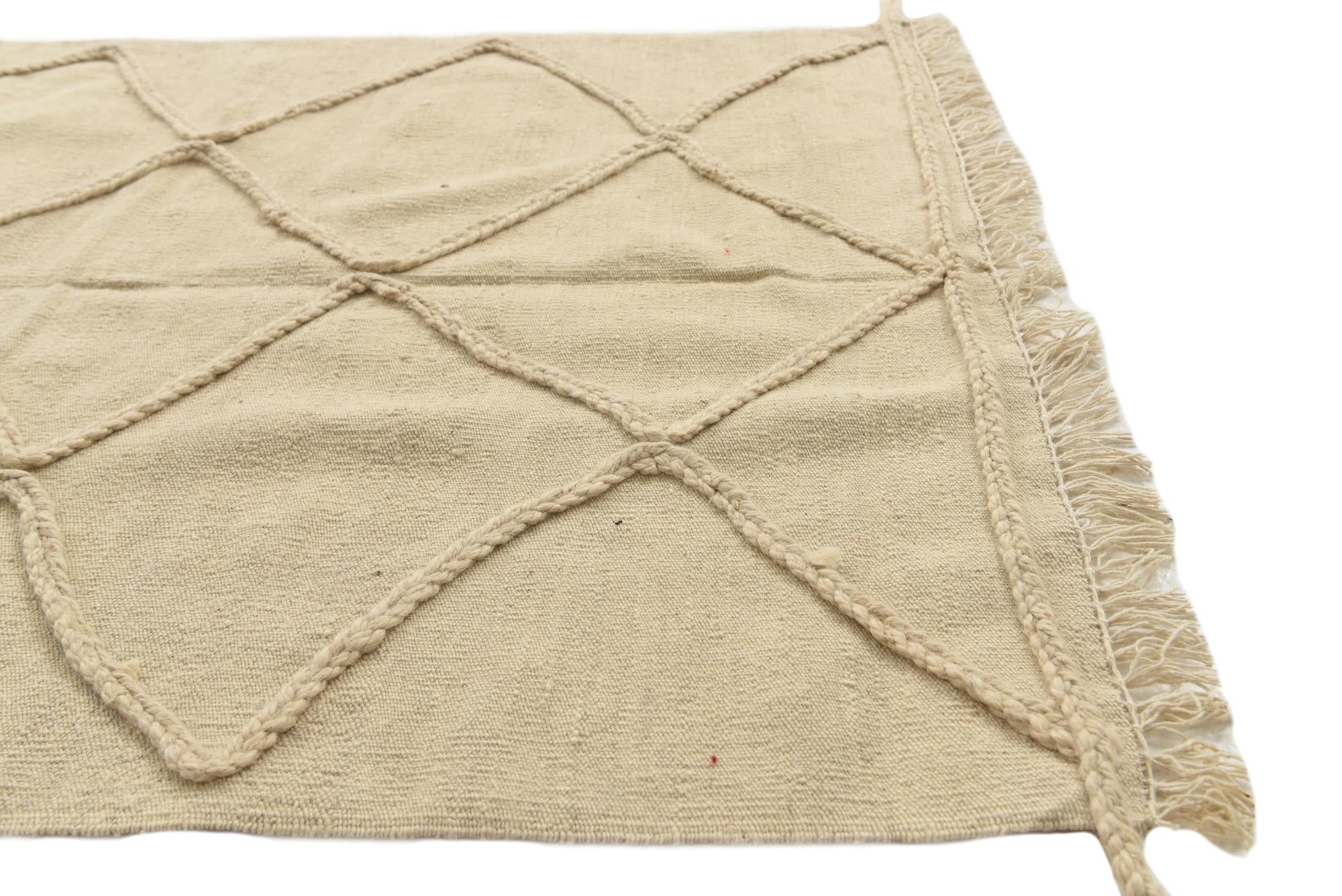 3' 6 x 5' Hand Woven Moroccan Wool Rug