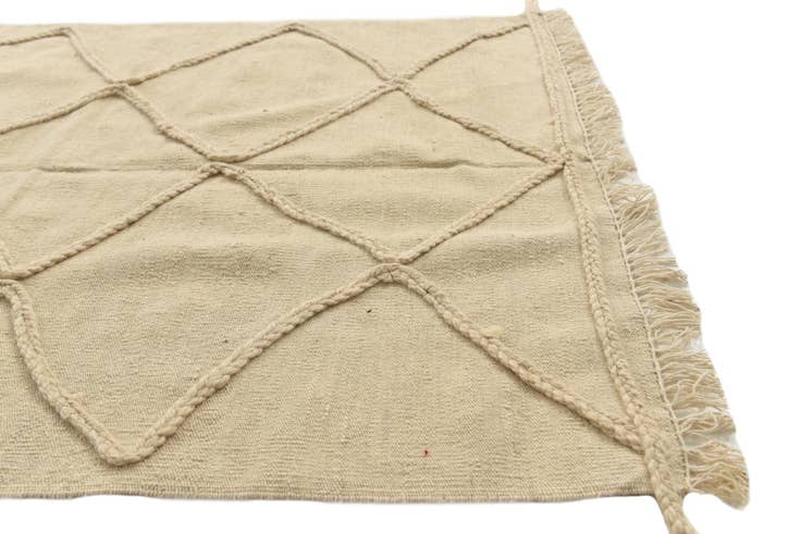 Detail image of 3' 6 x 5' Hand Woven Moroccan Wool Rug