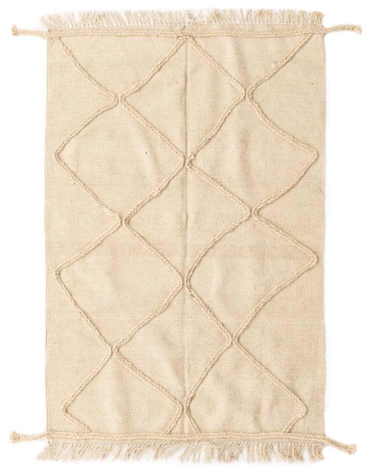 Detail image of 3' 6 x 5' Hand Woven Moroccan Wool Rug