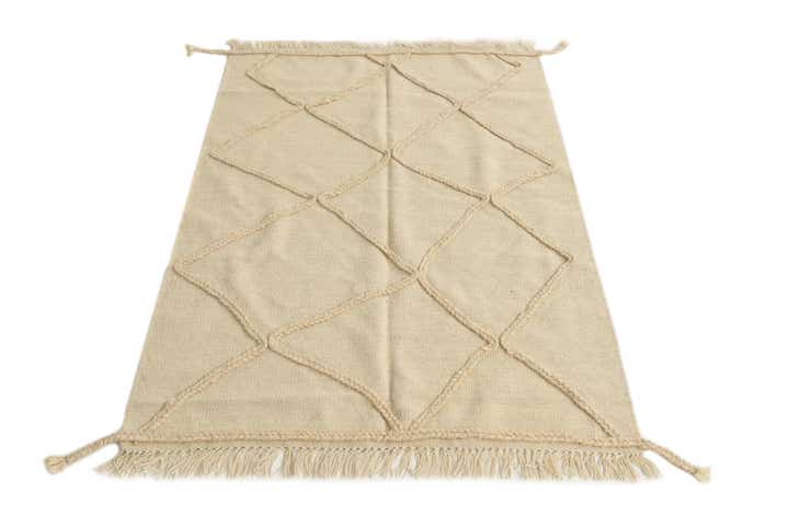 105cm x 145cm Tissé à la main Marocain Tapis Laine