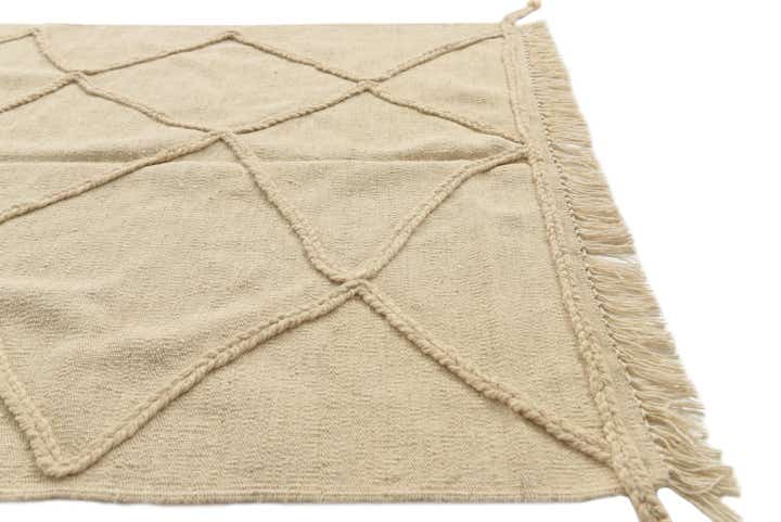 105cm x 145cm Tissé à la main Marocain Tapis Laine