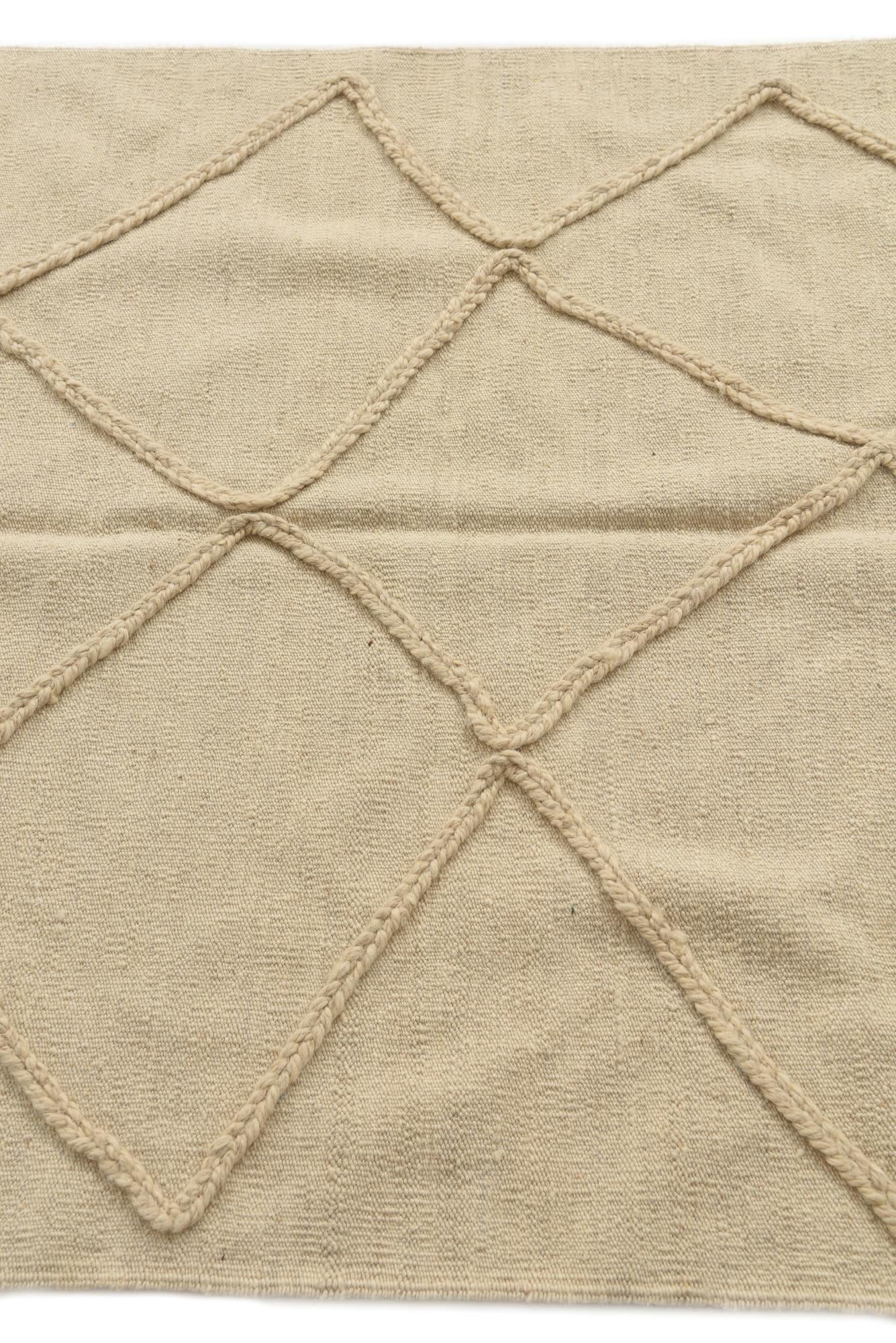 3' 5 x 4' 10 Hand Woven Moroccan Wool Rug