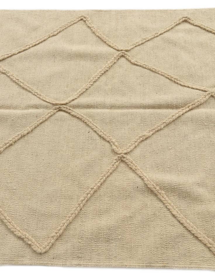 Detail image of 3' 5 x 4' 10  Hand Woven Moroccan Wool Rug