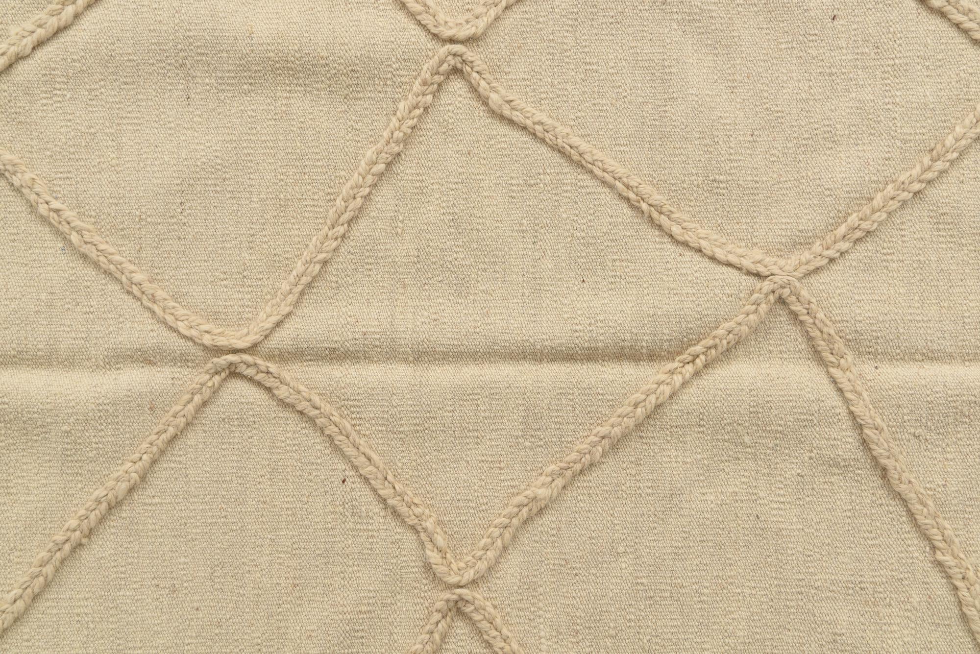 3' 5 x 4' 10 Hand Woven Moroccan Wool Rug