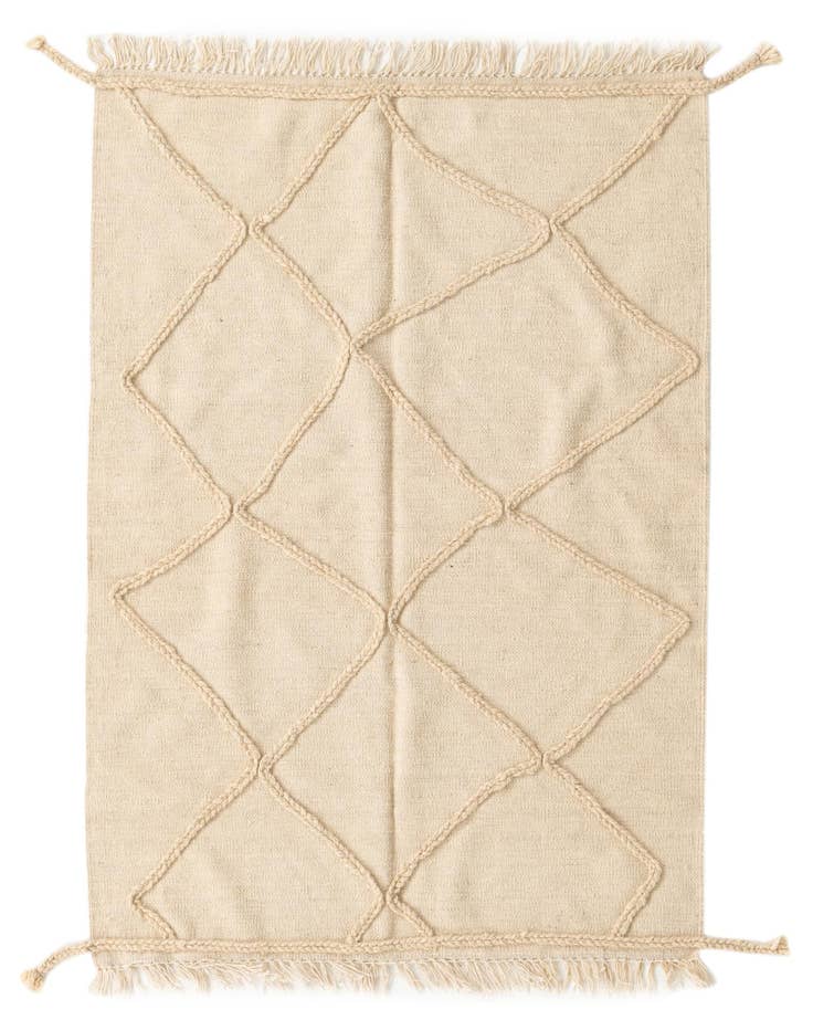 Vue détaillée : 105cm x 145cm Tissé à la main Marocain Tapis Laine