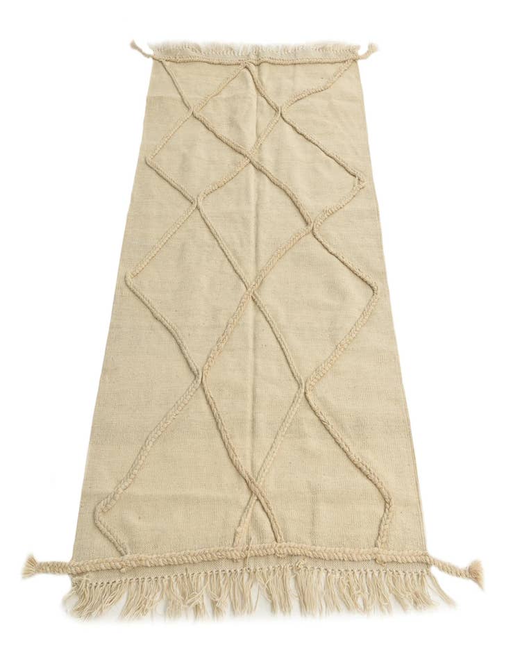 Detail image of 3' 6 x 5' 2  Hand Woven Moroccan Wool Rug