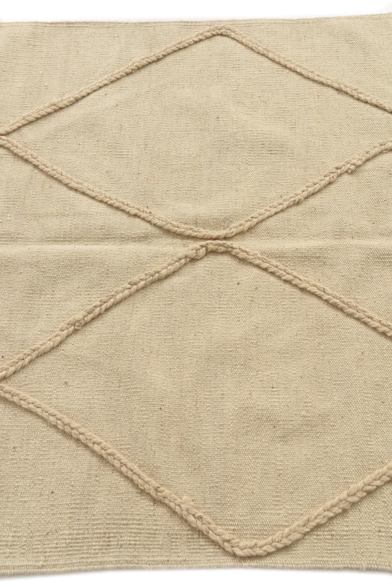 3' 4 x 5' Hand Woven Moroccan Wool Rug