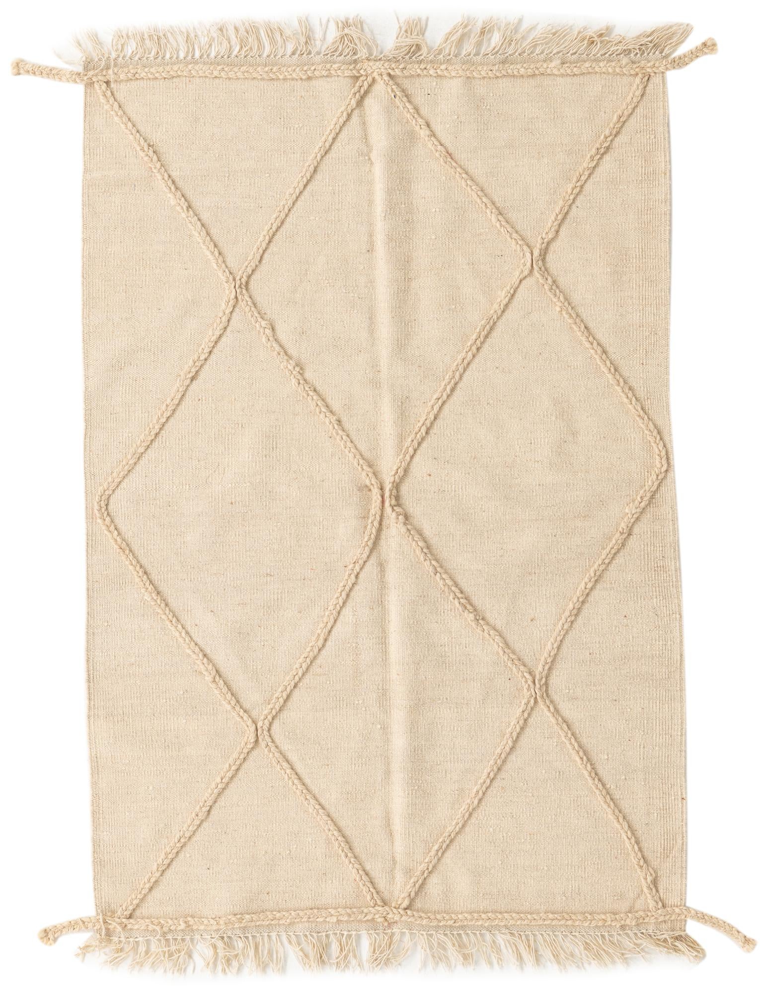 3' 4 x 5' Hand Woven Moroccan Wool Rug