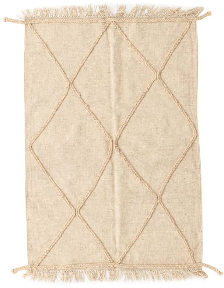 Detail image of 3' 4 x 5' Hand Woven Moroccan Wool Rug