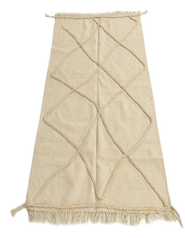 Detail image of 3' 4 x 5'  Hand Woven Moroccan Wool Rug