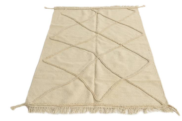 Detail image of 3' 4 x 5' Hand Woven Moroccan Wool Rug
