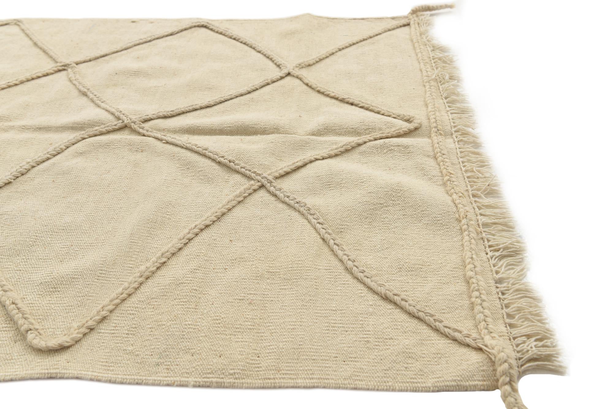 3' 4 x 5' Hand Woven Moroccan Wool Rug