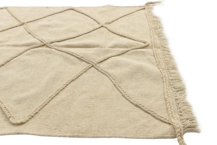 Detail image of 3' 4 x 5' Hand Woven Moroccan Wool Rug