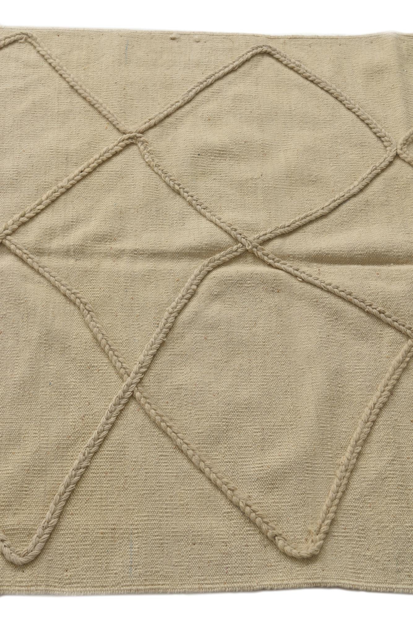 3' 4 x 5' Hand Woven Moroccan Wool Rug