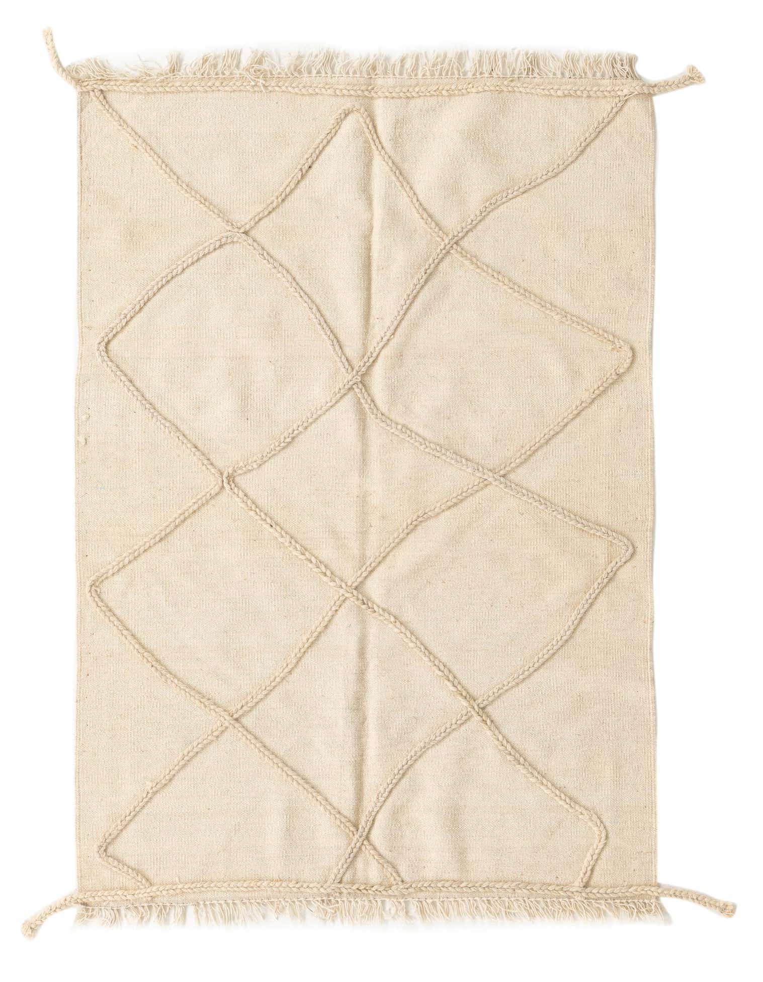 3' 4 x 5' Hand Woven Moroccan Wool Rug