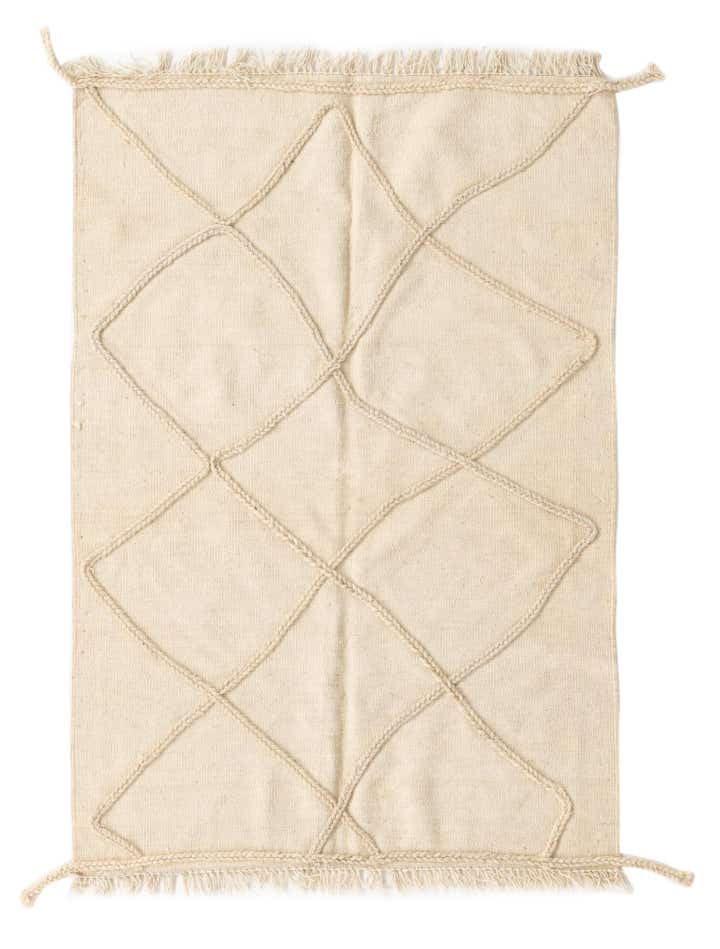 3' 4 x 5' Hand Woven Moroccan Wool Rug