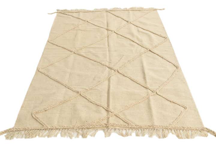 4' 1 x 6' 2 Hand Woven Moroccan Wool Rug