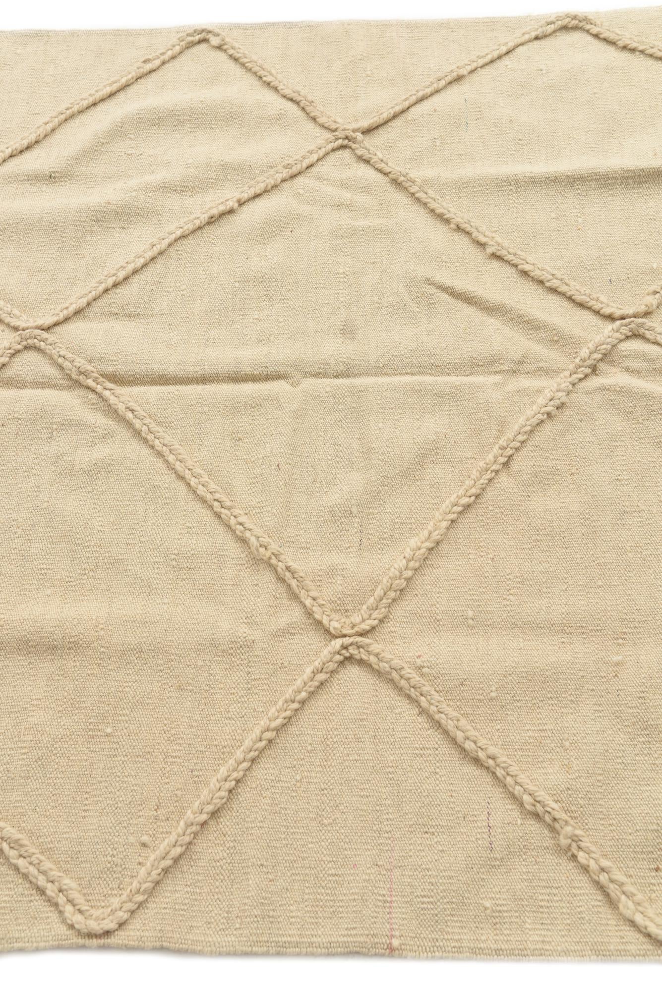 4' 1 x 6' 2 Hand Woven Moroccan Wool Rug