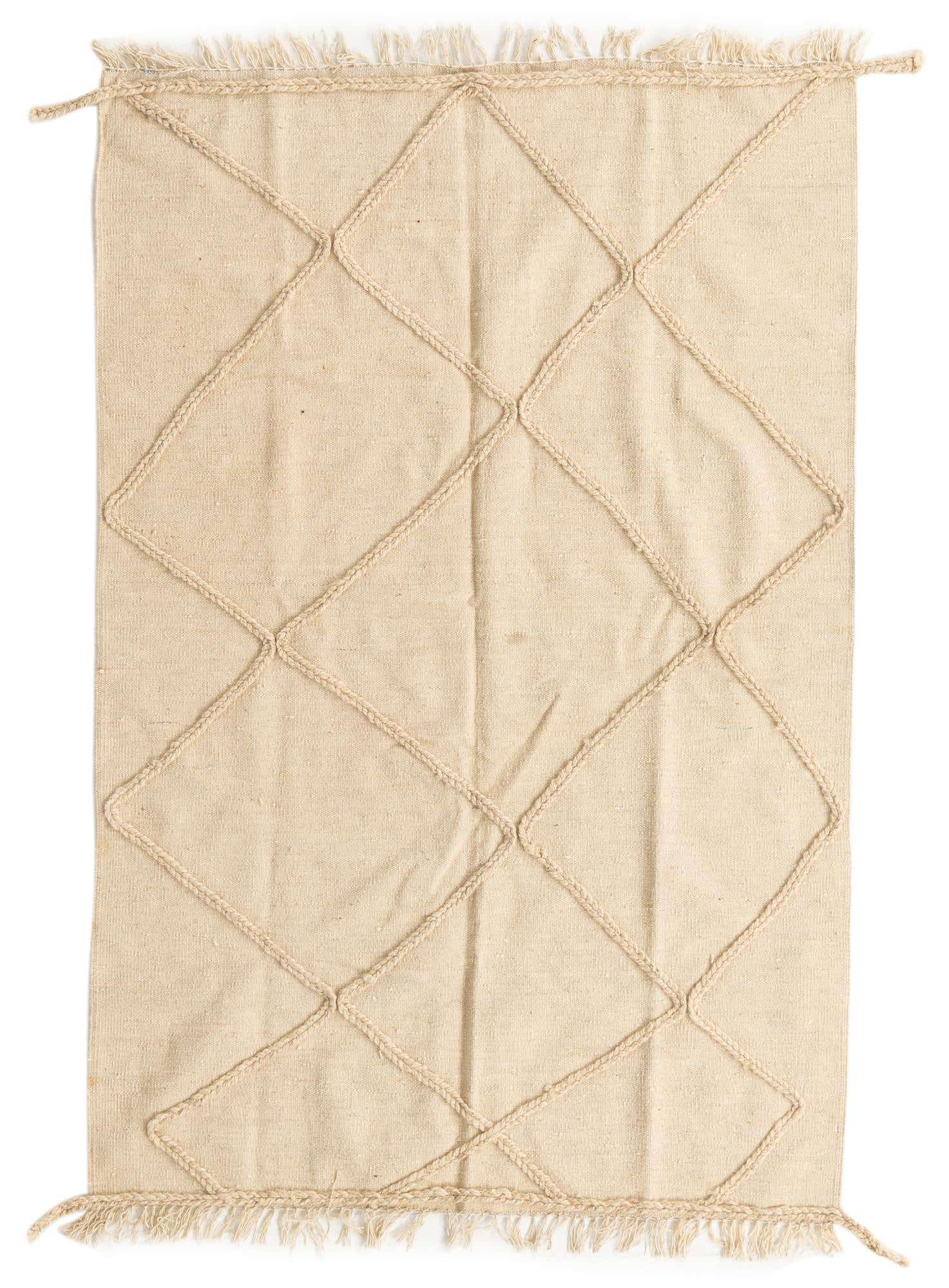 4' 1 x 6' 2 Hand Woven Moroccan Wool Rug