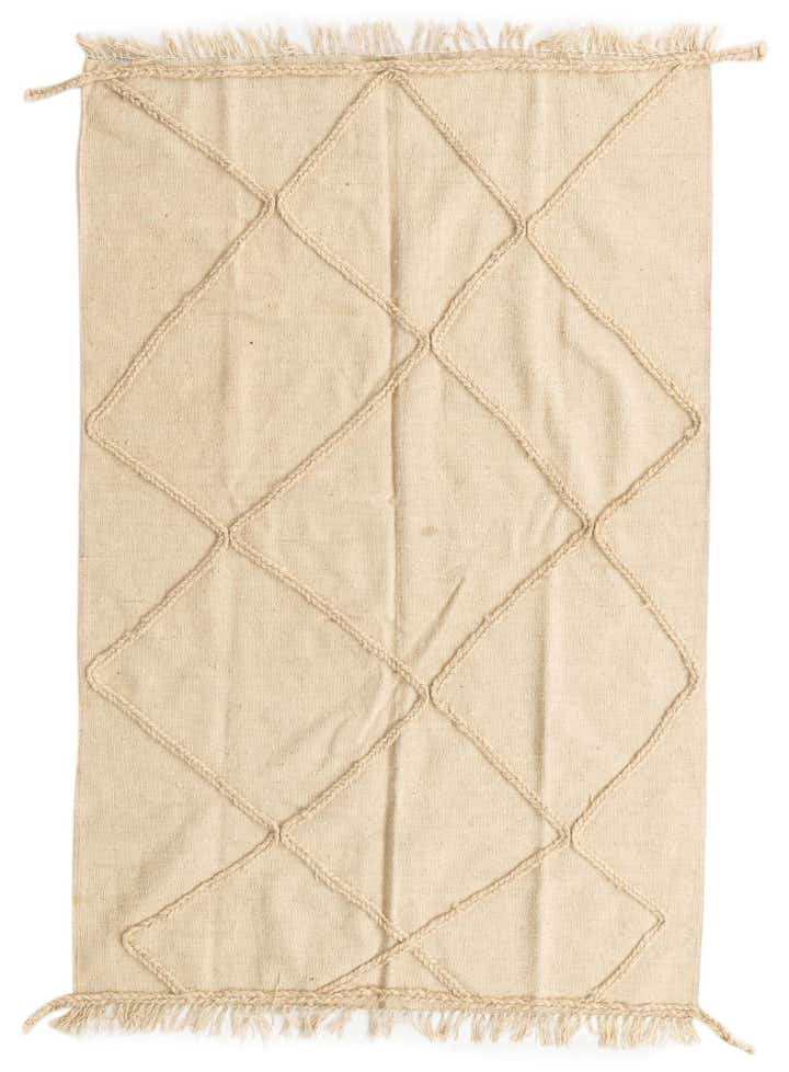 4' 1 x 6' 2 Hand Woven Moroccan Wool Rug
