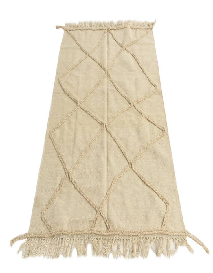 Detail image of 3' 5 x 5' 1  Hand Knotted Moroccan Wool Rug